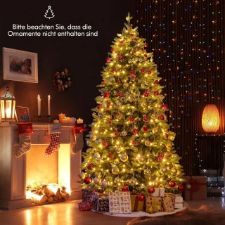 COSTWAY Kunstkerstboom 210 cm groen