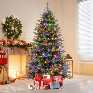 COSTWAY Kunstkerstboom 210 cm groen