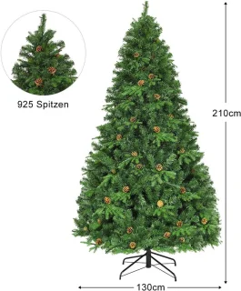 COSTWAY Kunstkerstboom 210 cm