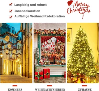 COSTWAY Kunstkerstboom 210 cm