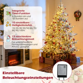 COSTWAY Kunstkerstboom 210 cm