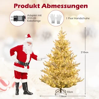 COSTWAY Kunstkerstboom 210 cm