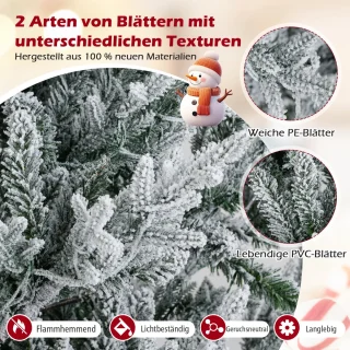 COSTWAY Kunstkerstboom 210 cm