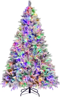 COSTWAY Kunstkerstboom 210 cm wit