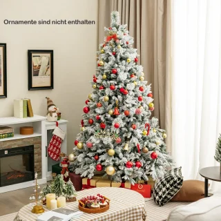 COSTWAY Kunstkerstboom 210 cm wit