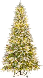 COSTWAY Kunstkerstboom 225 cm Dennenboom