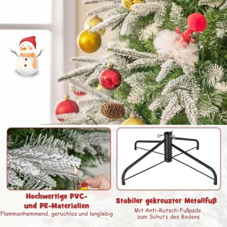 COSTWAY Kunstkerstboom 225 cm Dennenboom