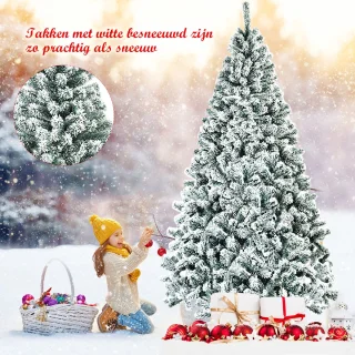 COSTWAY Kunstkerstboom 225 cm
