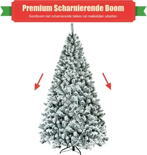 COSTWAY Kunstkerstboom 225 cm