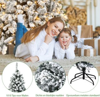 Wat vinden we goed aan de COSTWAY Kunstkerstboom 225 cm