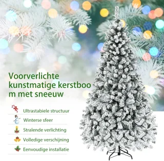 COSTWAY Kunstkerstboom 225 cm