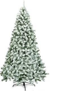 COSTWAY kunstkerstboom 230 cm met metalen standaard