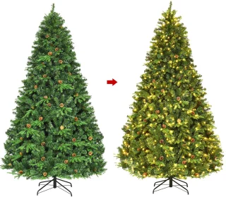COSTWAY Kunstkerstboom 240 cm