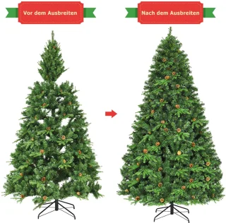 COSTWAY Kunstkerstboom 240 cm