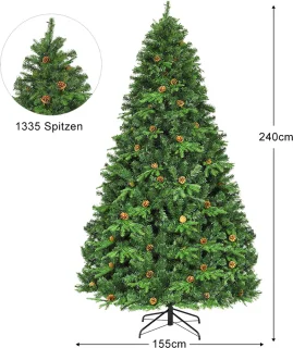 COSTWAY Kunstkerstboom 240 cm