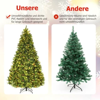 COSTWAY Kunstkerstboom 240 cm