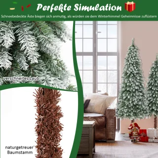 COSTWAY Kunstkerstboom 3-delig 90/120/150 cm