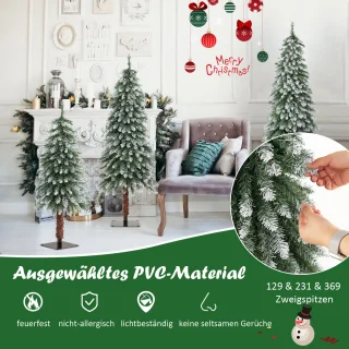 COSTWAY Kunstkerstboom 3-delig 90/120/150 cm