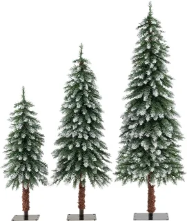COSTWAY Kunstkerstboom 3-delig 90/120/150 cm