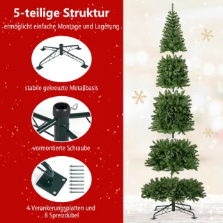 COSTWAY Kunstkerstboom 360 cm