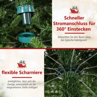 COSTWAY Kunstkerstboom 360 cm