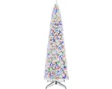 COSTWAY kunstkerstboom 366 cm met sneeuw en verlichting