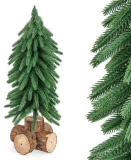 COSTWAY Kunstkerstboom 40 cm op houten voet