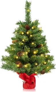COSTWAY Kunstkerstboom 64 cm - Tafelkerstboom