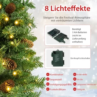 COSTWAY Kunstkerstboom 64 cm - Tafelkerstboom