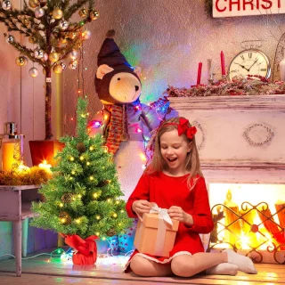 COSTWAY Kunstkerstboom 64 cm - Tafelkerstboom