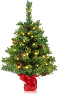 COSTWAY Kunstkerstboom 64 cm - Tafelkerstboom