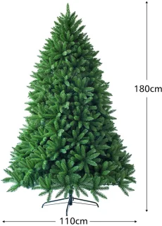 COSTWAY Kunstkerstboom Dennenboom 180 cm