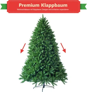 COSTWAY Kunstkerstboom Dennenboom 180 cm