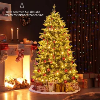 COSTWAY Kunstkerstboom Dennenboom 180 cm Groen