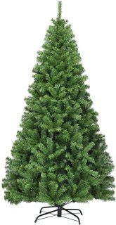 De COSTWAY Kunstkerstboom Dennenboom 180 cm Groen in één oogopslag