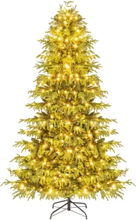 COSTWAY Kunstkerstboom Dennenboom 210 cm Groen