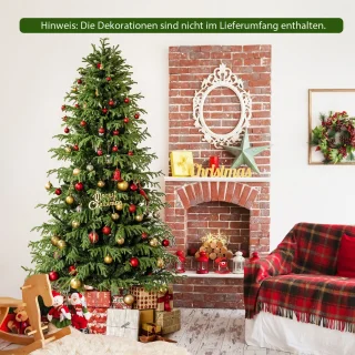 COSTWAY Kunstkerstboom Dennenboom 210 cm Groen