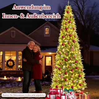 COSTWAY Kunstkerstboom Dennenboom 360 cm