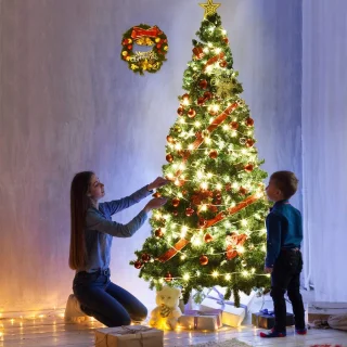 COSTWAY Kunstkerstboom Dennenboom Groen