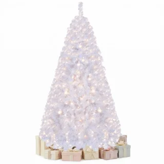 COSTWAY kunstkerstboom met sneeuw, 180 cm