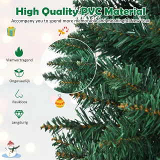 COSTWAY Kunstkerstboom Potlood 270 cm