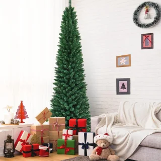 COSTWAY Kunstkerstboom Potlood 270 cm