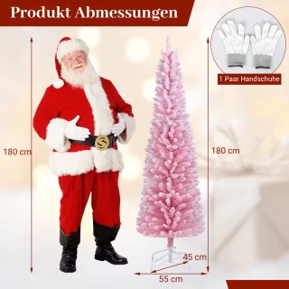 COSTWAY Kunstkerstboom Potloodmodel 180 cm