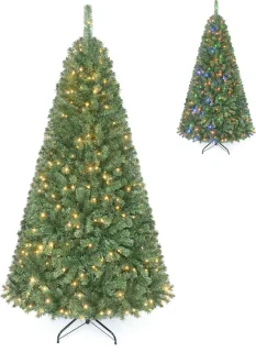 COSTWAY kunstmatige kerstboom 180 cm