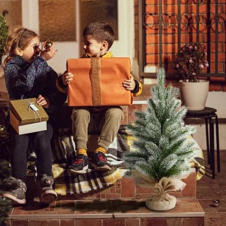 COSTWAY Mini Kerstboom 50 cm Tafelmodel