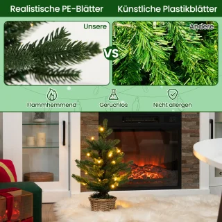 COSTWAY Mini kunstkerstboom