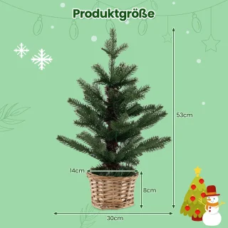 COSTWAY Mini kunstkerstboom