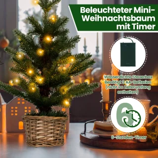 COSTWAY Mini kunstkerstboom