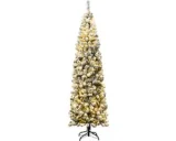 COSTWAY Potlood kerstboom 135/180/225 cm groen
