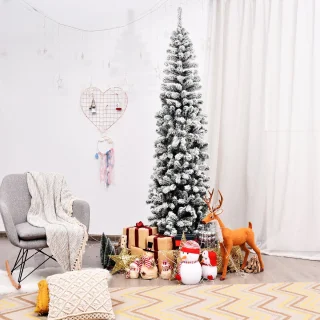 COSTWAY Potlood kerstboom 225 cm